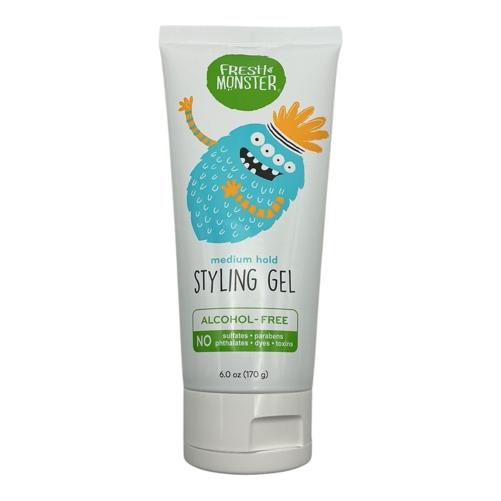 Fresh Monster - Medium Hold Styling Gel (6 oz) - Alcohol-Free Hair‎ Care